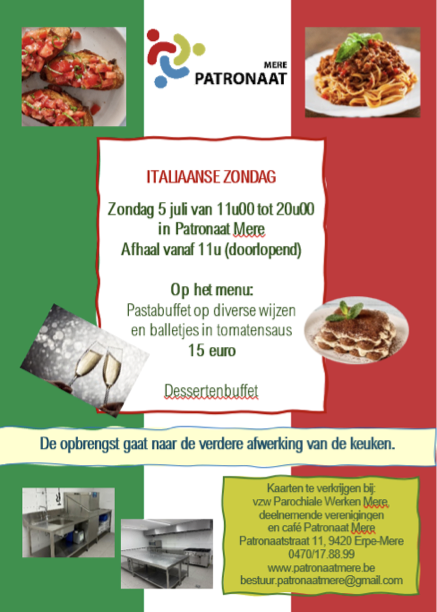 Flyer Italiaanse Zondag