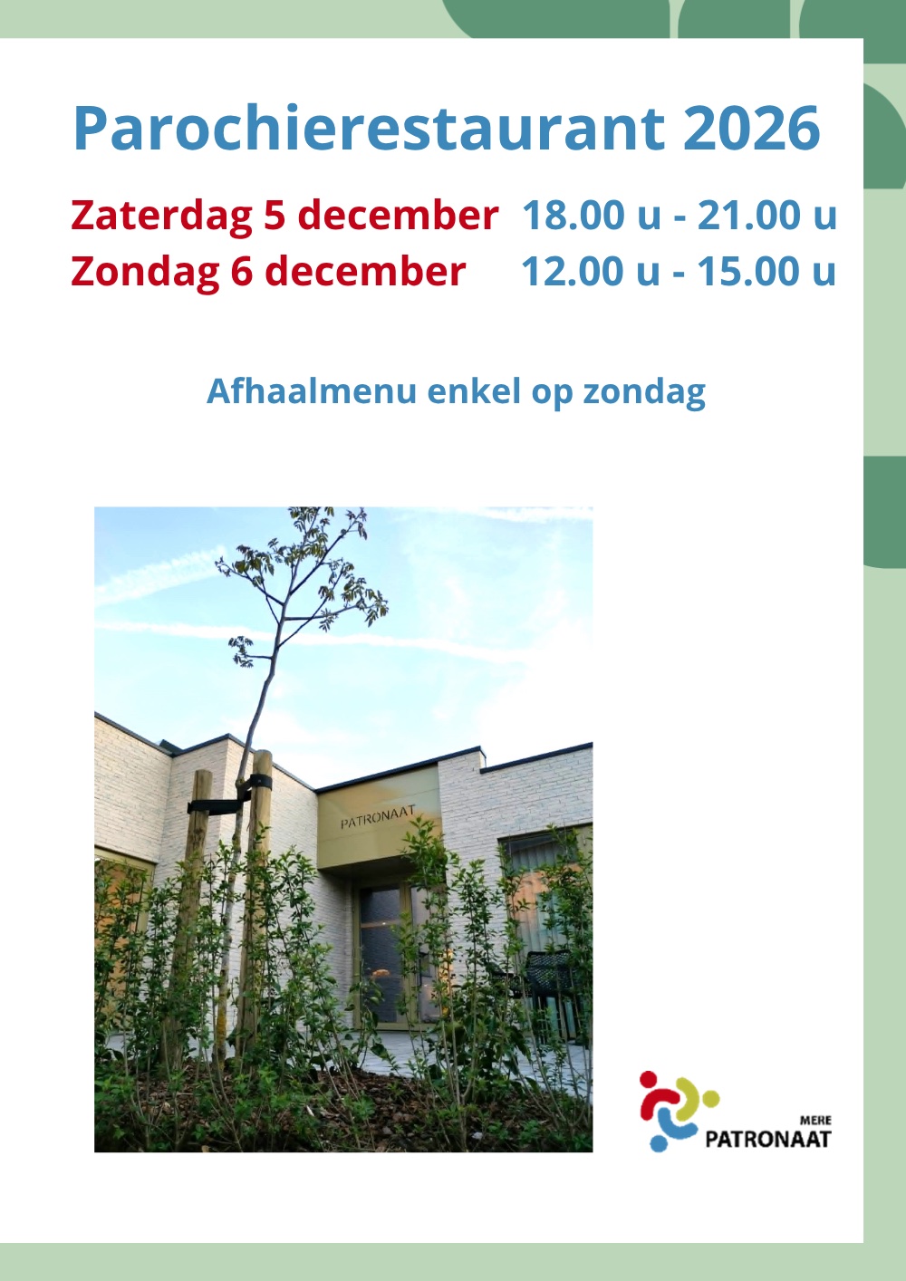 Flyer Parochierestaurant 2026